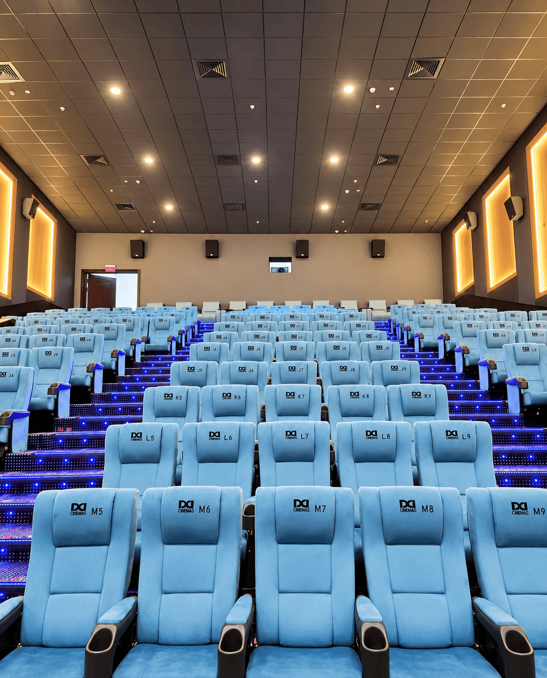 DD Cinemas auditorium, recliner seating