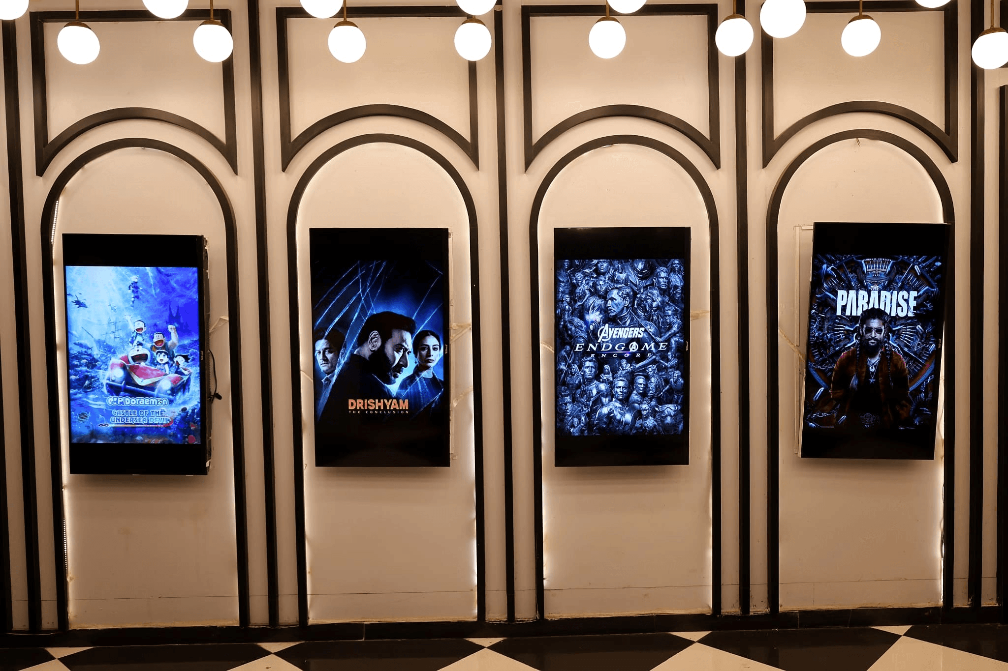 DD Cinemas digital poster displays